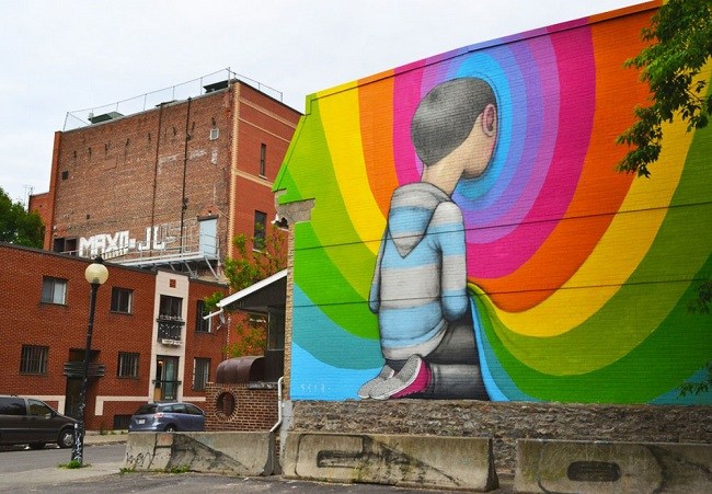 Julian Malland Street art Montreal Canada